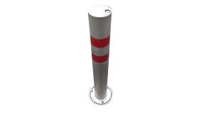 Losse JEWE binnenpaal - 90 mm Ø - geslepen RVS - D-slot