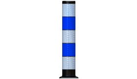 Flexpost BB21 verkeerszuil - wit/blauw - Klasse 3