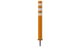 pole-cone-traffic-Ø80x800mm-oranje-wit-vaste-montage