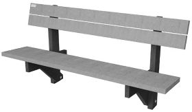 Bank PARIS - Mineral Grey - 1800x640x890 mm