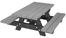Tafel OSLO JUNIOR - Mineral Grey - 1200x1350x540 mm