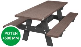Tafel OSLO-G MENSA - Quartz Brown - 1800x1560x760 mm