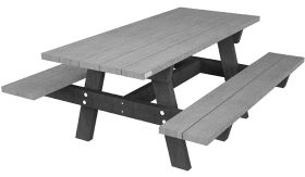 Tafel OSLO CAMPUS - Mineral Grey - 1800x1700x760 mm