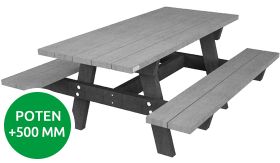 Tafel OSLO-G CAMPUS - Mineral Grey - 1800x1700x760 mm