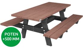 Tafel OSLO-G CAMPUS - Quartz Brown - 1800x1700x760 mm