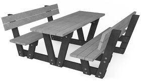Tafel LYON ML - Mineral Grey - 1800x2200x880 mm