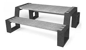 Bank MATRIX 008 - Mineral Grey - 1940x1800x740 mm