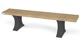 Bank BONN ZL - Sand Beige - 1800x390x440 mm