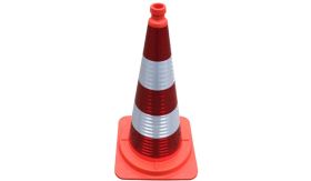 Verkeerskegel - oranje PVC - 750mm - R/W DG  - kl3