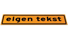 Magneetfolie - eigen tekst - 320x90mm