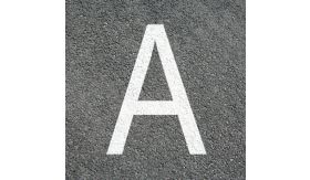 Premark® wegmarkering - 1 letter - wit - 1600 mm