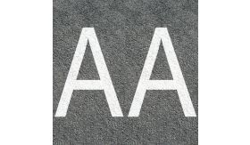 Premark® wegmarkering - 2 letters - wit - 1600 mm
