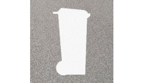 Premark® wegmarkering - Container - wit - 140x280 mm