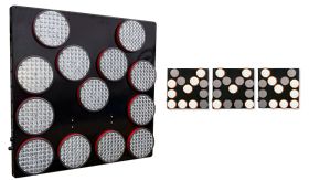 LED pijlbak - 900x900x105 mm - 13 lampen wit - 200 mm Ø - 12V