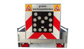 Actieframe kokerpr. - lichtpijl - 1000x1000 mm - excl. bgls - VER
