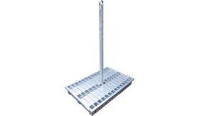 Transportrek 40 geleidebakens - verzinkt - 1250x850x150 mm