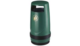 Kunststof buitenafvalbak Merlin - 90 liter - groen