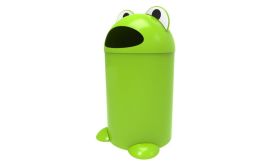 Frogbuddy afvalbak - kunststof - lime groen - 75 liter