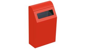 POL Basic BIN afvalbak - 50 liter - RAL 3020 Verkeersrood