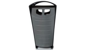 POL BINsolumn afvalbak - 100 liter - single-bin - RAL 7012