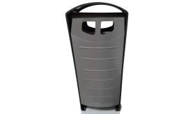 POL BINsolumn afvalbak - 100 liter - single-bin - RAL 7016