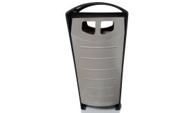 POL BINsolumn afvalbak - 100 liter - single-bin - RAL 9007