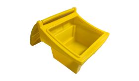 Zand-/zoutkist - 100 liter - geel - 720x690x600 mm