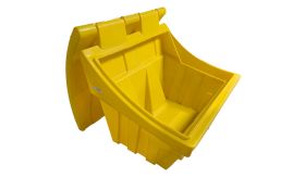 Zand-/zoutkist - 300 liter - geel - 1090x950x1010 mm