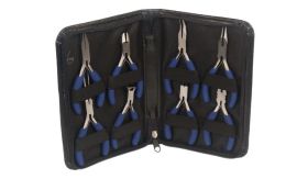Mini-tangenset - assortiment van 8 tangen in etui