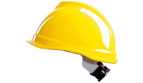 Helm - kleur geel - draaiknop
