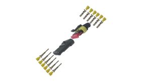 AMP superseal set - 0,5 mm²~1,5 mm² - 6-polig - per 4 stuks