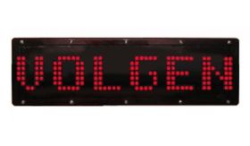 Stopmatrix - op/in auto - 44x13 cm - reëel - STOP/VOLGEN