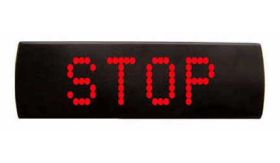 Stopmatrix - auto/motor - 26x8 cm - reëel - STOP/TOEZICHT