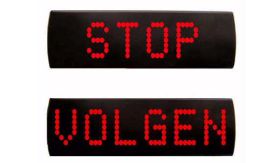 Stopmatrix - auto/motor - 26x8 cm - reëel - STOP&VOLGEN/HH