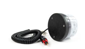 LED-flitser 360º Compact - TA1 amber transparant - magneet - 12/24V - 250 km/u