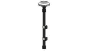 Tornado B47 LED Beacon - amber TA2/transp.- telesc. - 12/24V