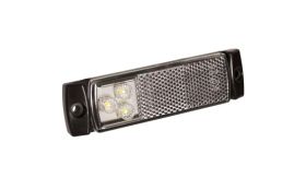 Serie 129 LED markeerlicht - wit - 12/24 volt