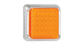 Serie 80 - LED enkel - knipperlicht - 12/24V - chrome