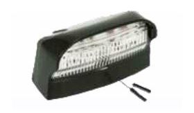 Serie 41 - LED nummerplaatverlichting - 2-pin - 12/24V