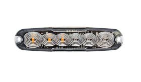 Serie 12 - 6 LED - rem/achter/knipperlicht - 12/24V