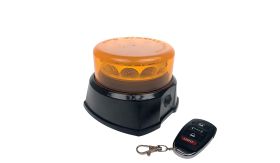 LED-flitslamp CM12 amber TA1 sig.plug oplaadb. + afst.bed. 12V