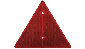 Reflector - driehoek - 155x137 mm - rood - set á 2 stuks
