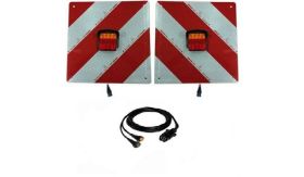 Bord lengte/breedte - r/w - staal - kl2 - lamp+k-set - 423x423x1mm