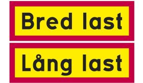 Bord Bred last/Lang last alu kl1 geel/f.rood dz 900x300x2mm