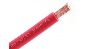Accukabel - 25 mm² - rood - rol á 10 meter