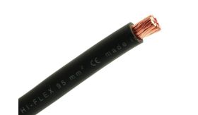 Accukabel - 95 mm² - zwart - rol á 10 meter