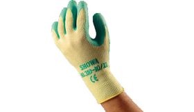 Handschoen - Showa 310 Grip - latex - geel/groen - maat XL