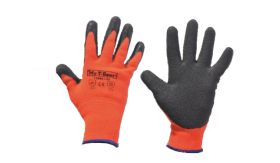 Handschoen - Glovcold - zwart/oranje - acryl/latex - maat 11