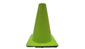 Verkeerskegel - limegroen - 35 cm- Amerikaanse uitv. - flexi