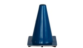 Verkeerskegel - blauw - 35 cm - Amerikaanse uitv. - flexi